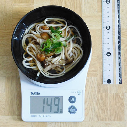 小鉢1杯分のきのこうどん 149g