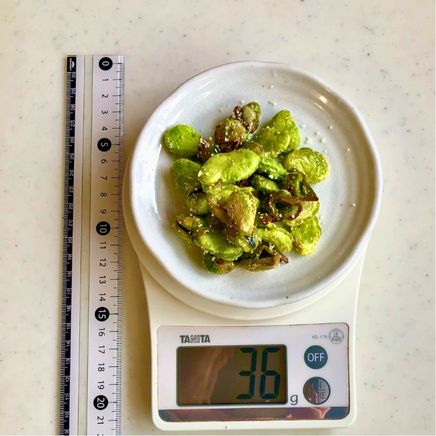 大皿1皿分のそら豆の素揚げ 36g