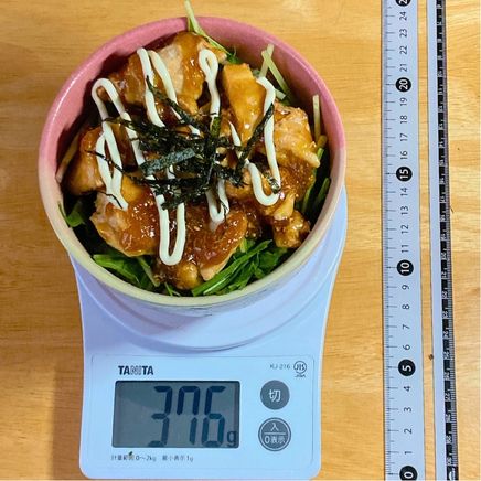丼1杯分の照り焼きチキン丼 376g