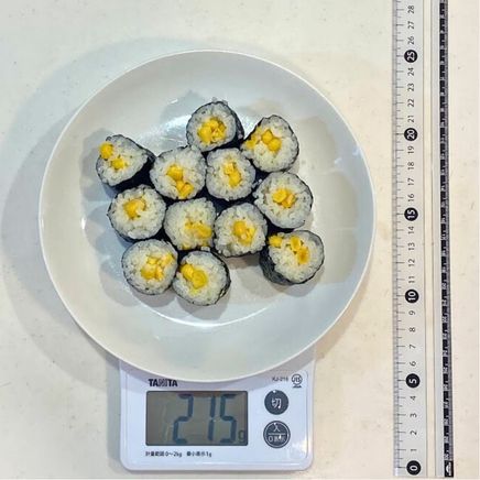 2本分のコーンの巻き寿司 275g