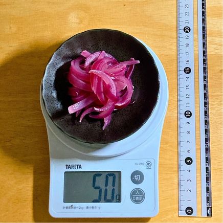 小鉢1杯分の赤玉ねぎのピクルス 50g