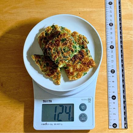 中皿1皿分の納豆チヂミ 124g