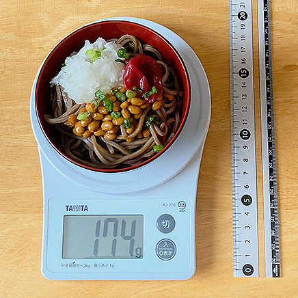 お椀1杯分の梅おろしそば 174g