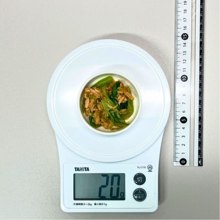 小皿1杯分の小松菜とツナの和え物 20g