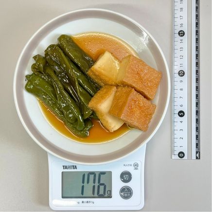 大皿1杯分のピーマンの煮浸し 176g