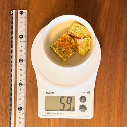 1切れ分のキャベツオムレツ 59g