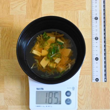 お椀・中 1杯分の豆腐とえのきのスープ 185g