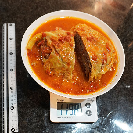 大皿1皿分のキャベツひき肉のミルフィーユ 1,198g