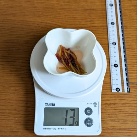 小鉢1杯分のふきの甘酢漬け 13g