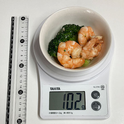 深皿(小)1杯分の海老とブロッコリーの中華あん炒め 102g