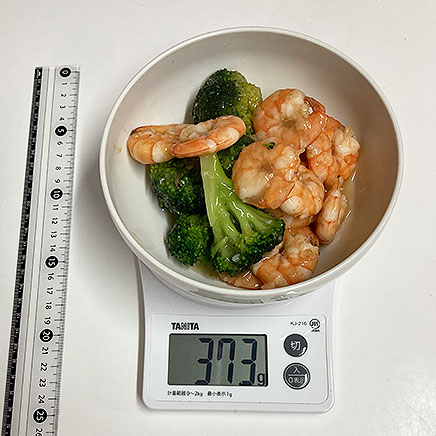 深皿(大)1杯分の海老とブロッコリーの中華あん炒め 373g