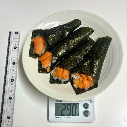 4本分のサーモン手巻き寿司 290g