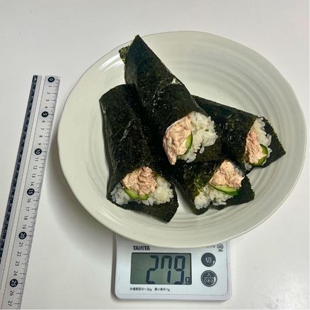 4本分のツナマヨ手巻き寿司 279g