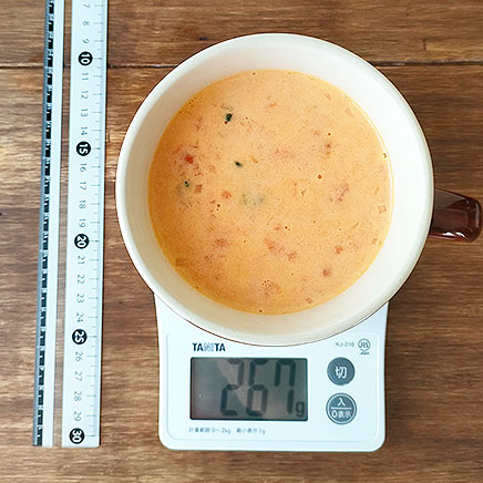 スープカップ1杯分のトマトのポタージュ 267g