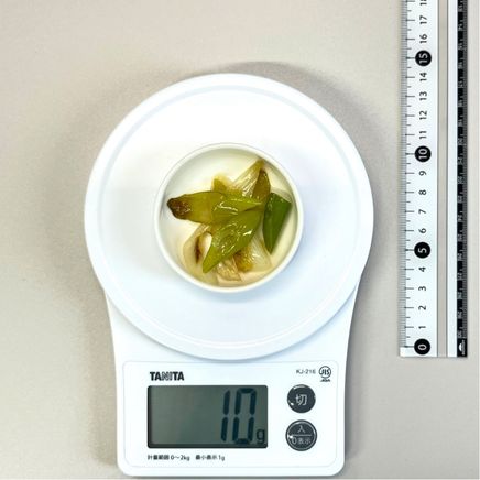 ココット1皿分のねぎ炒め 10g