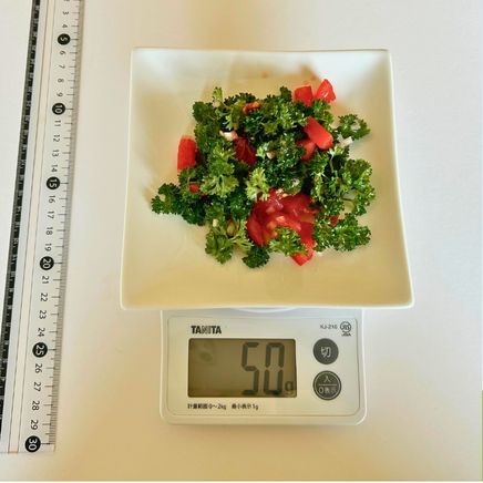 中皿1皿分のパセリサラダ 50g