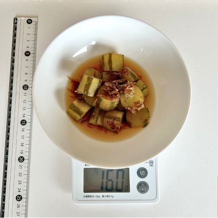 中皿1皿分のきゅうりの煮物 160g