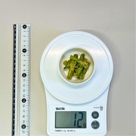 小鉢1杯分のいんげんの味噌和え