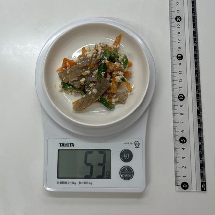 小皿1皿分のこんにゃくと人参の白和え