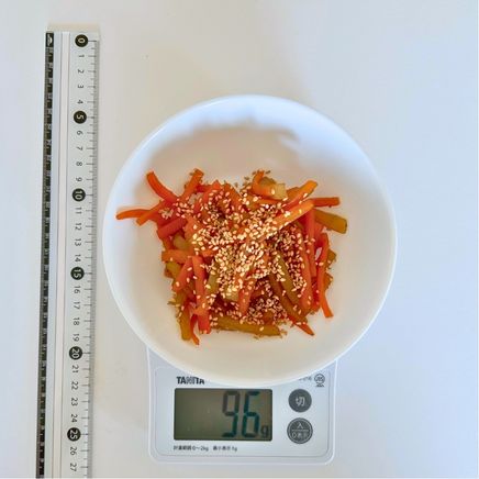 中皿1杯分のこんにゃくのきんぴら