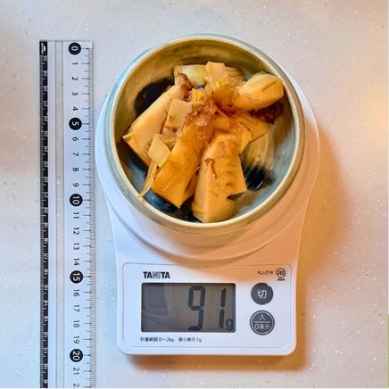 中鉢一人前のたけのこのおかか煮