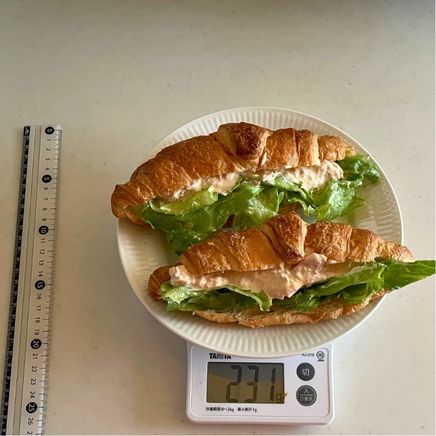 ツナのクロワッサンサンド2個