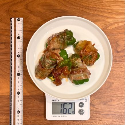 2人前ピーマン3個分のピーマンの肉巻き