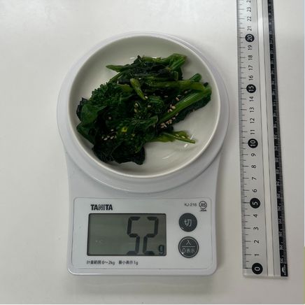 小皿1皿分の菜の花のナムル