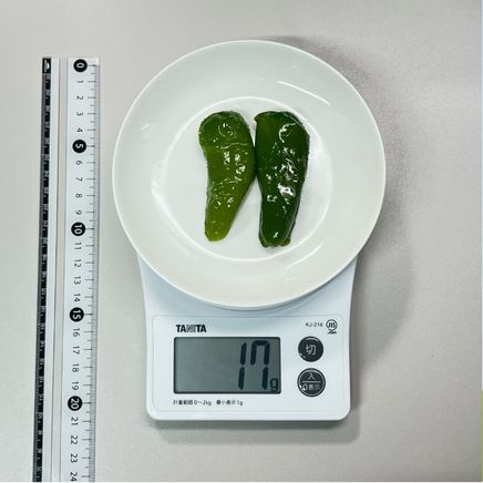 1個分のピーマンの素揚げ