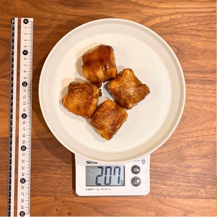 豆腐半丁分1人前の肉巻き豆腐