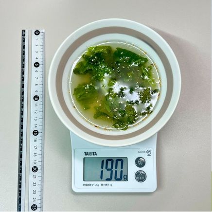 1人前のサニーレタススープ