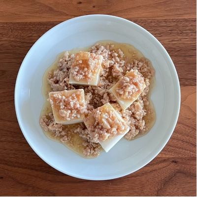 豆腐の鶏そぼろあんかけ