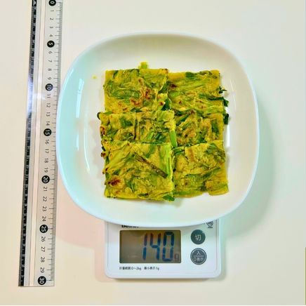 中皿・6切れ分1人前の小ネギのチヂミ