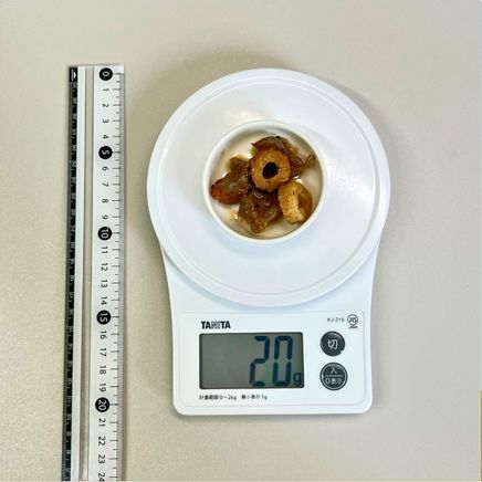 縁高皿(小)・20gのこんにゃくとちくわの煮物