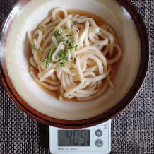 1杯分の冷かけうどん
