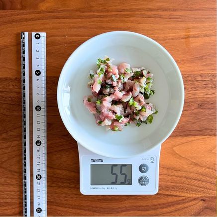 1人前のあじのたたき