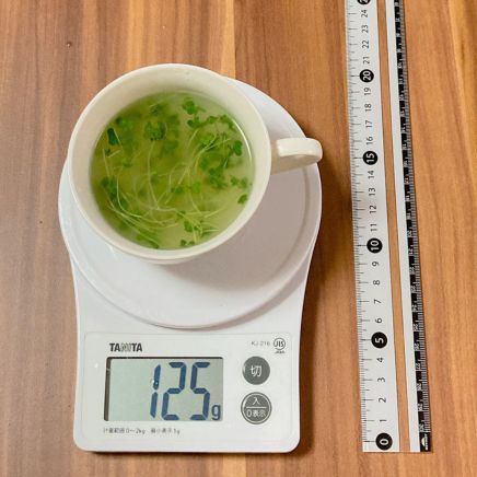 カップ（小）1杯分のスプラウトのスープ