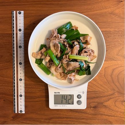 中皿1皿1人前のわけぎの炒め物