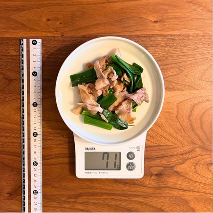 小皿1皿分のわけぎの炒め物