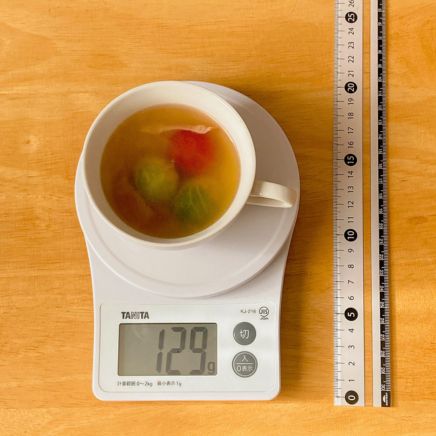 カップ(小)1杯分の芽キャベツスープ