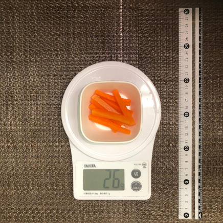 小鉢一杯26gのにんじんのピクルス