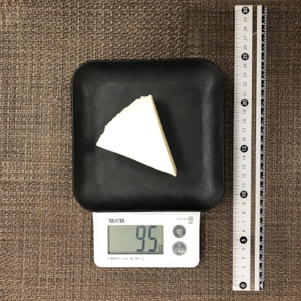 1ピース95gの豆腐レアチーズケーキ