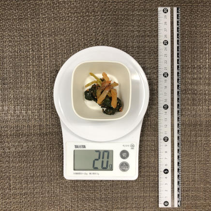 小鉢半分・1人前20gの行者にんにくのキムチ漬け