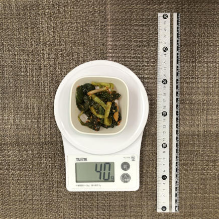 小鉢１杯分・2人前40gの行者にんにくのキムチ漬け