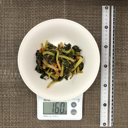中皿1杯160gの行者にんにくのキムチ漬け