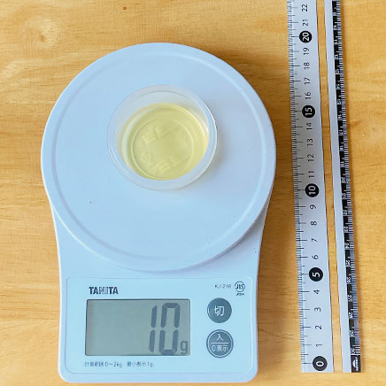 グラタン皿1皿分のかぼちゃと豆腐のグラタンに使ったオリーブオイル