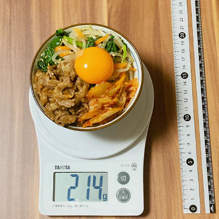 茶碗1杯分の玄米ビビンバ