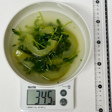 汁椀(大)1杯分の白瓜のスープ