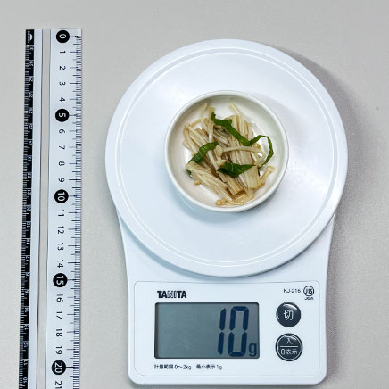 小鉢1杯分のえのきのポン酢和え