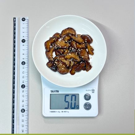 中皿1皿分の椎茸の佃煮
